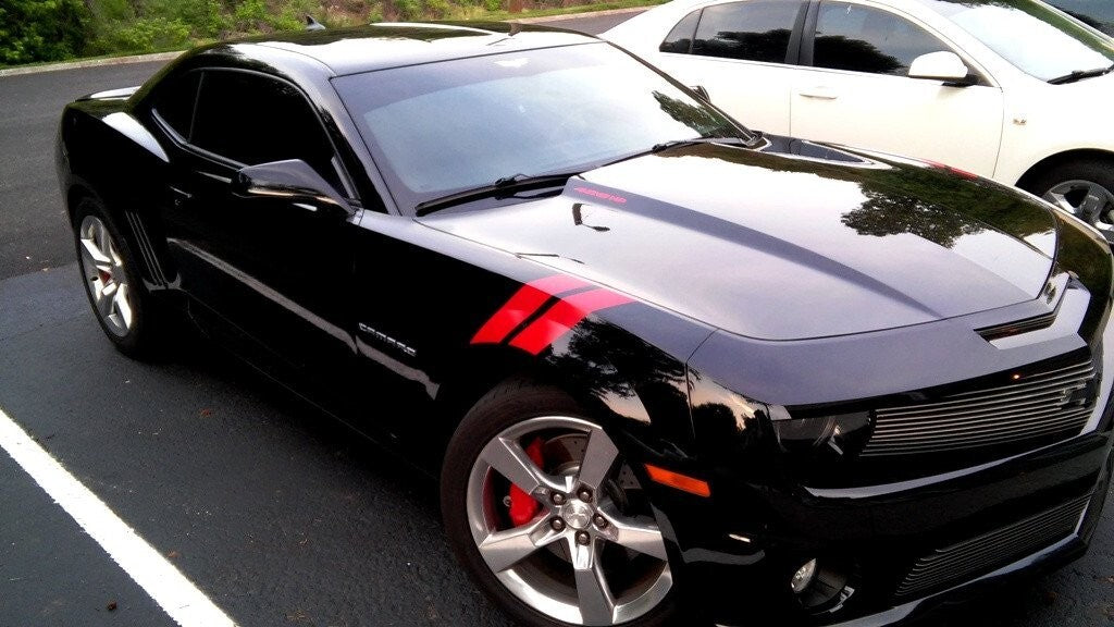 3 Dual Fender Stripe Hash Mark Decal Graphic Kit for Chevy Camaro