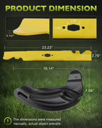490 110 C203 Mower Blades and 631 05195A Deck Mulch Plate Plug for Cub Cadet