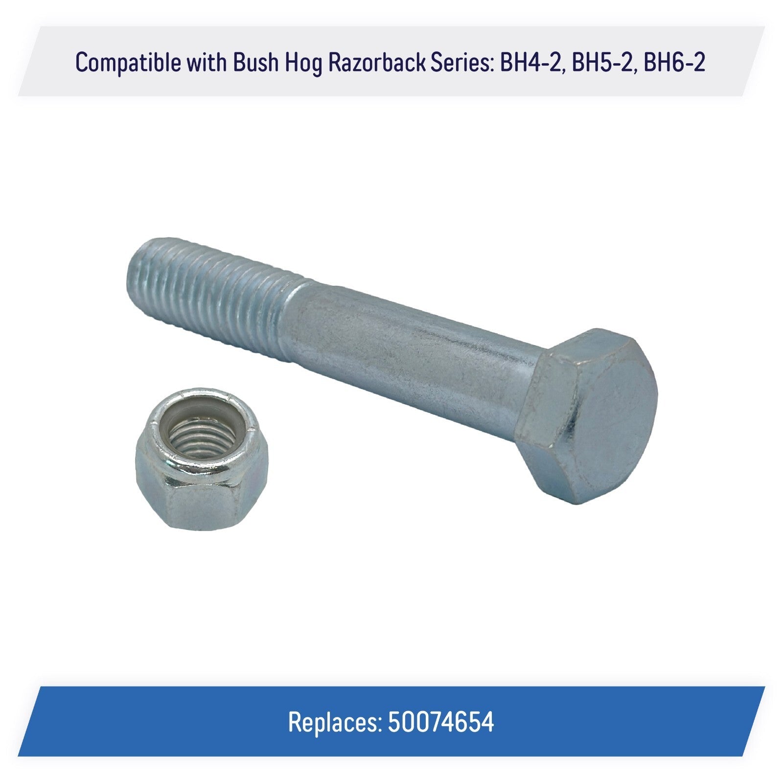 Grade 5 Shear Bolt Set 1 2x3 for Bush Hog Razorback Series 50074654 5 Pack