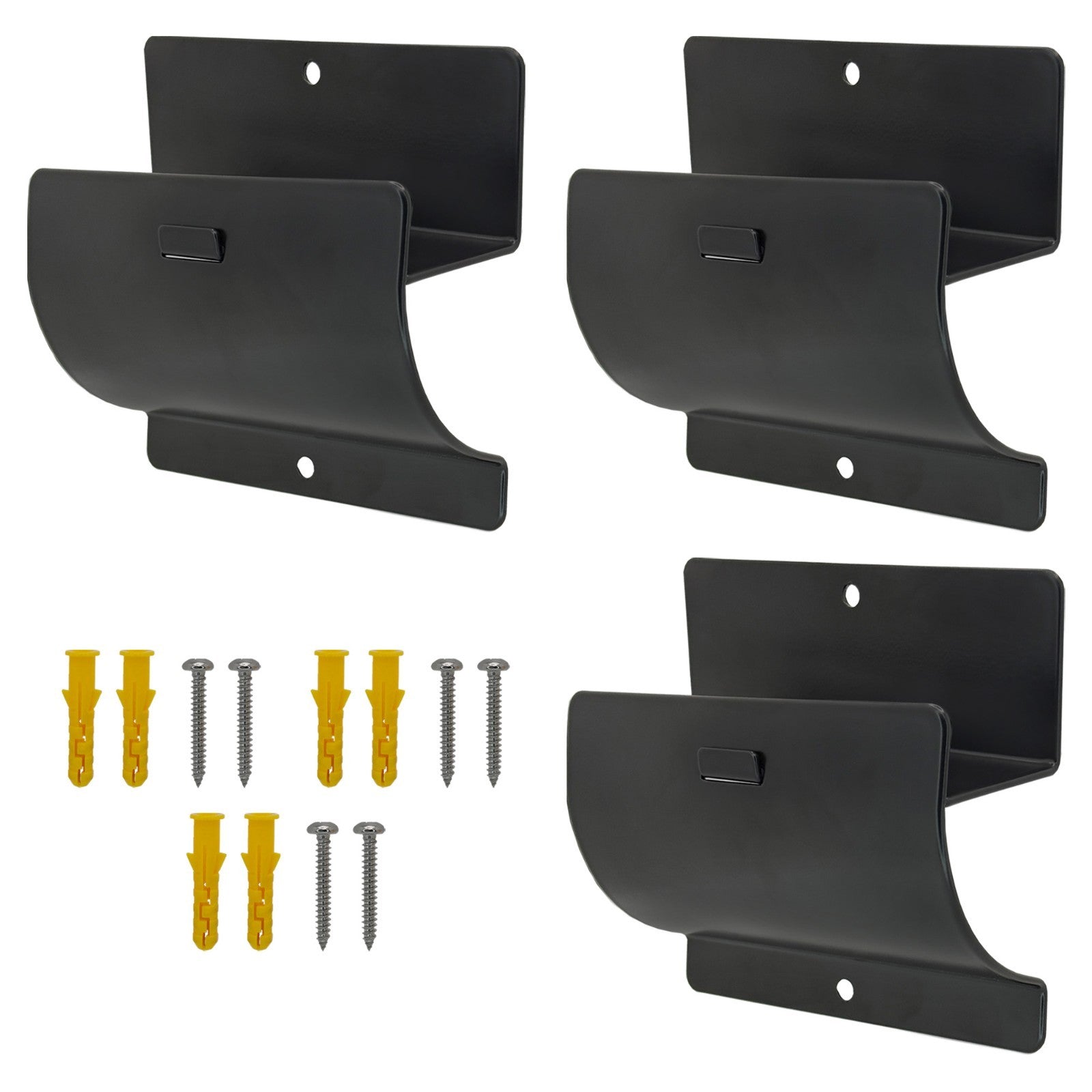 Wall Mount Ladder Wheelbarrow Hanger Hook Heavy Duty Storage for Garage 3 Pack