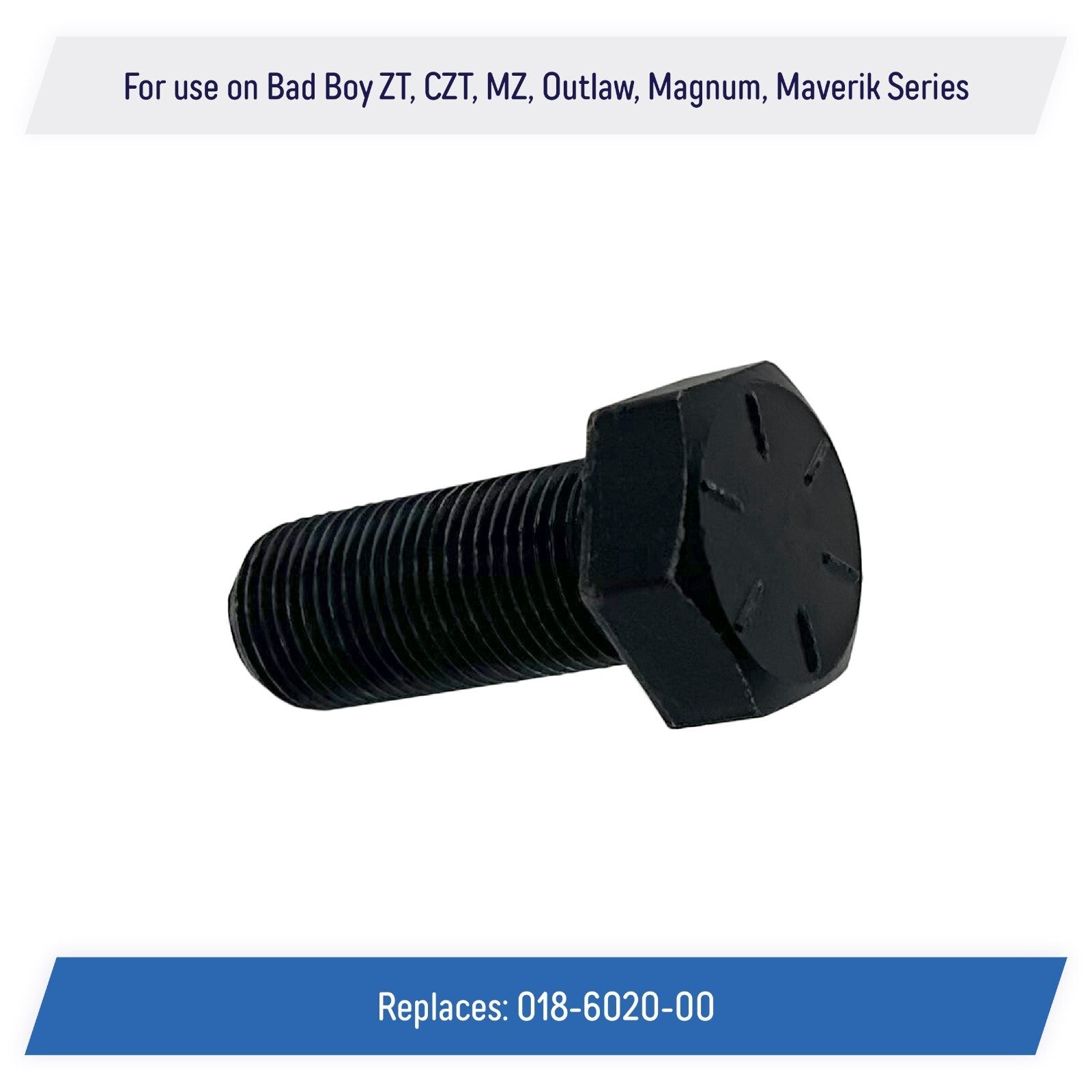 Blade Bolt 5 8 18 x 1 1 2 for Bad Boy Mower ZT CZT MZ Outlaw 018 6020 00 2 Count