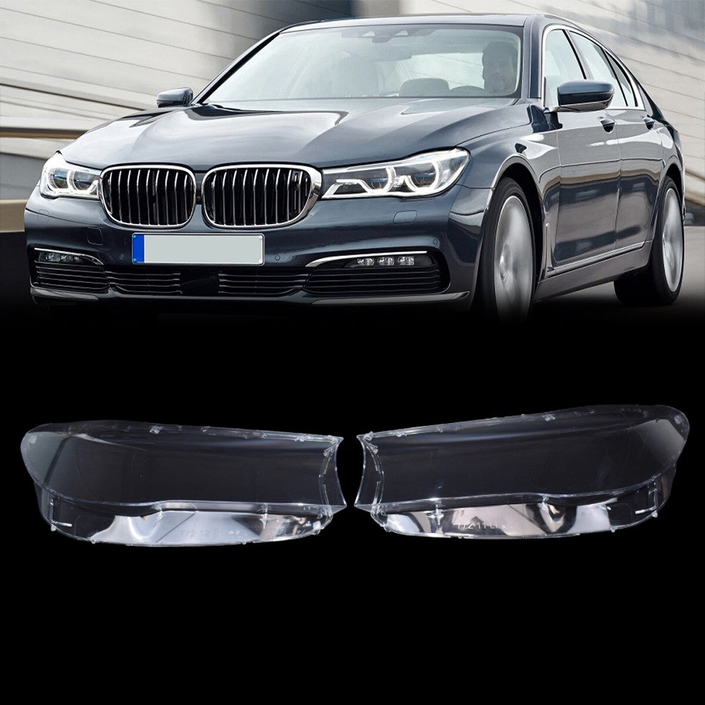 Headlight Lens Clear Cover Lamp Shade A Pair for BMW 7 Series G11 G12 2016 2019