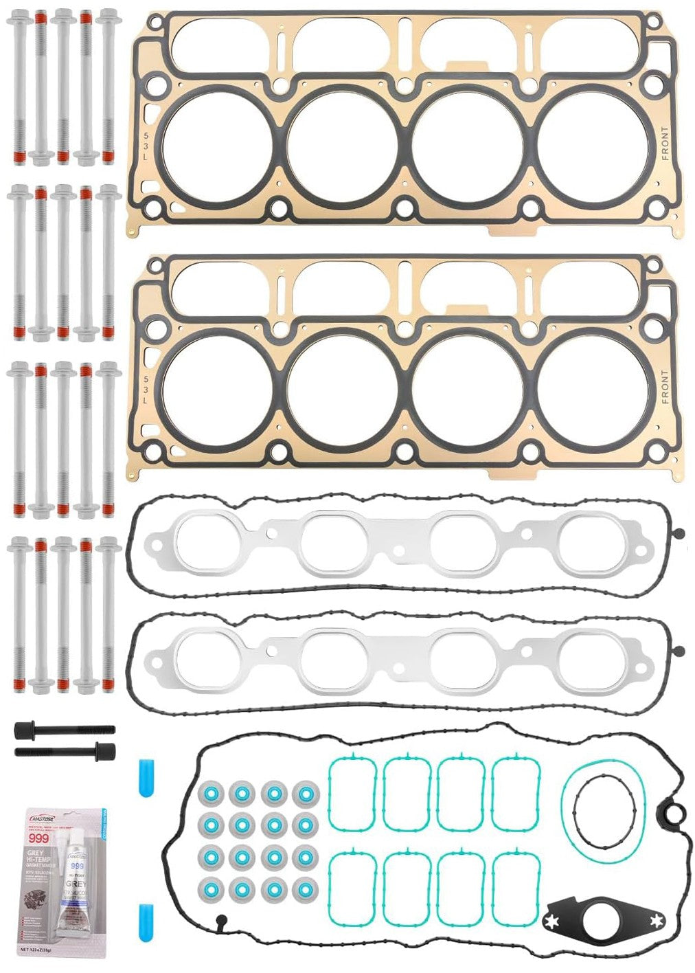 Head Gasket 5.3L Cylinder Head Bolt Kit For Chevy Silverado GMC Sierra Yukon