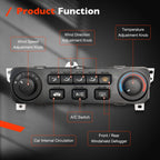 Heater AC HVAC Climate Control Module Panel Switch for Honda Accord 2001 2002