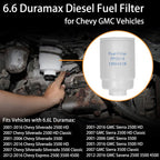 TP3018 6.6L Duramax Engine Fuel Filter Kit for 01 16 Chevy Silverado GMC Sierra
