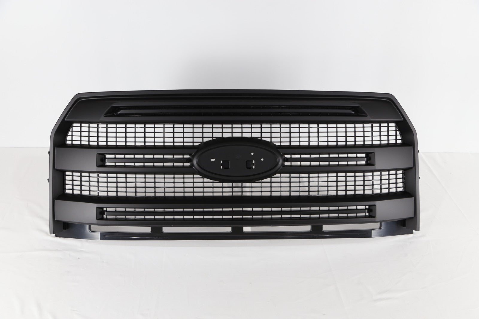 Matte Black Front Bumper Grille W/O Camera Hole for 2015-2017 for Ford F-150