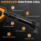 F6T570 Ignition Coils for Kawasaki Ninja ZX6R ZX6RR 2003 2018 4 Pack