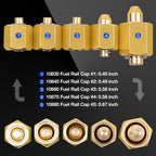 10810 Injector Rail Fuel Line Cap Set Block Off Cap 5 Pieces
