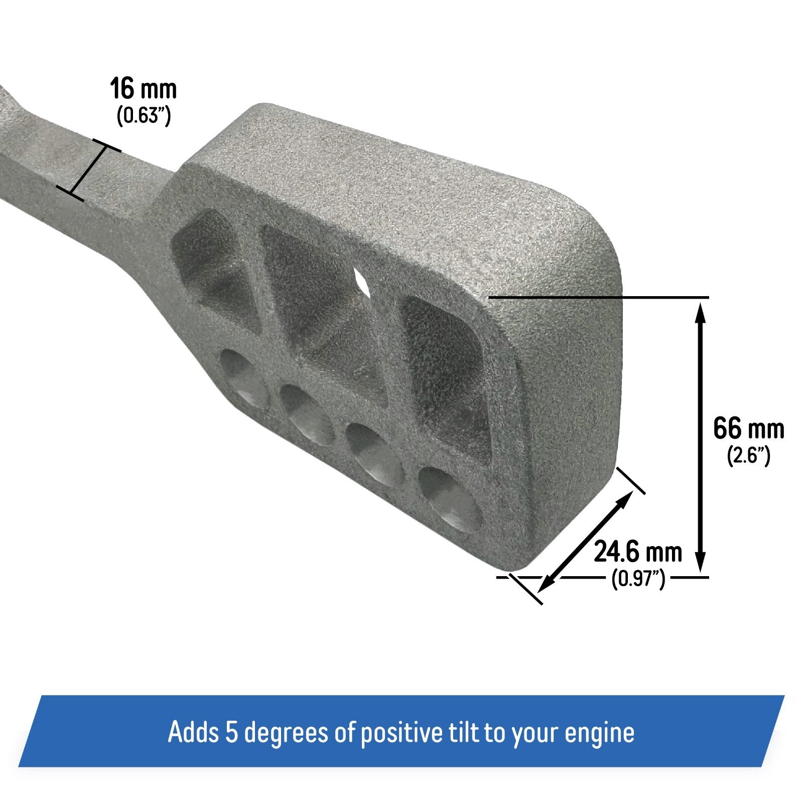 5 Degree Positive Tuck Transom Wedge for All Brands Port and Starboard 1 Set