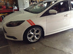 4 Inch Dual Fender Stripe Hash Mark Decal Graphic Kit for Ford Focus