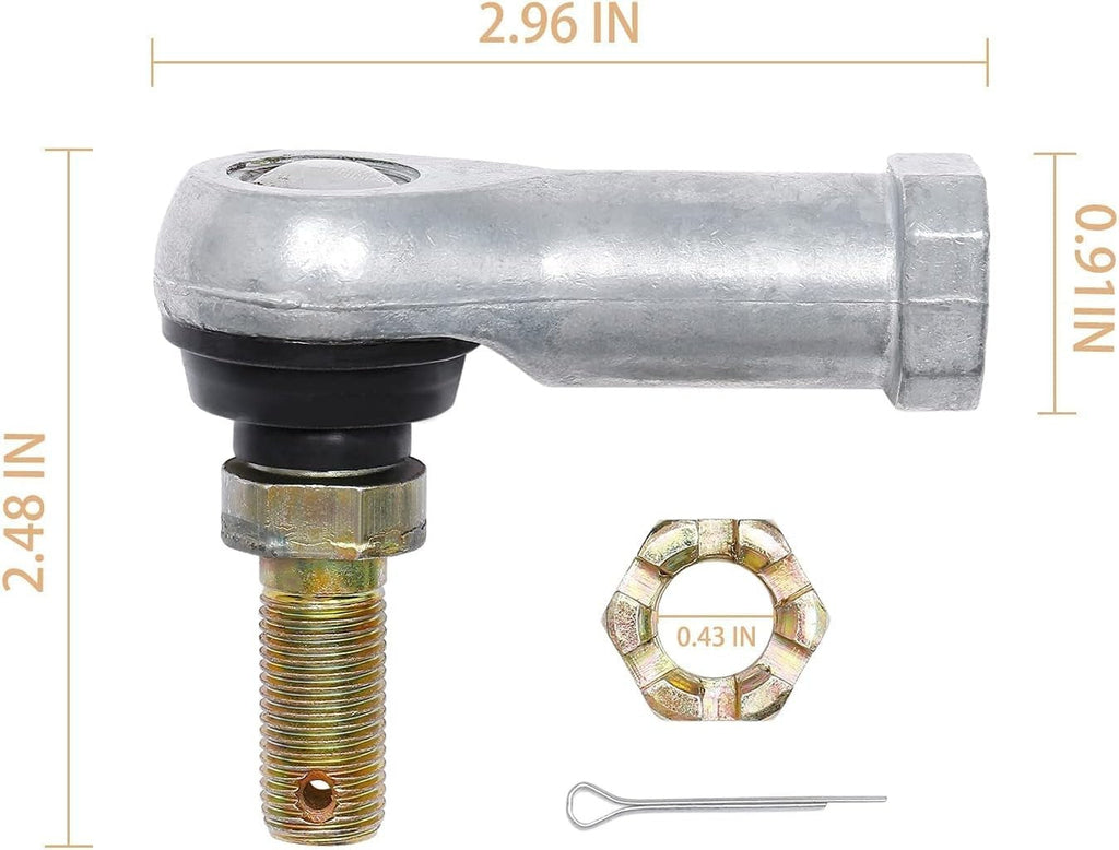 Tie Rod End Set for Honda Foreman 400 450 500 Rubicon 500 Ball Joint 1997 to 2017