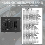 Headlight Switch and Fog Light Switch Button for Chevy Silverado GMC Sierra 03-07
