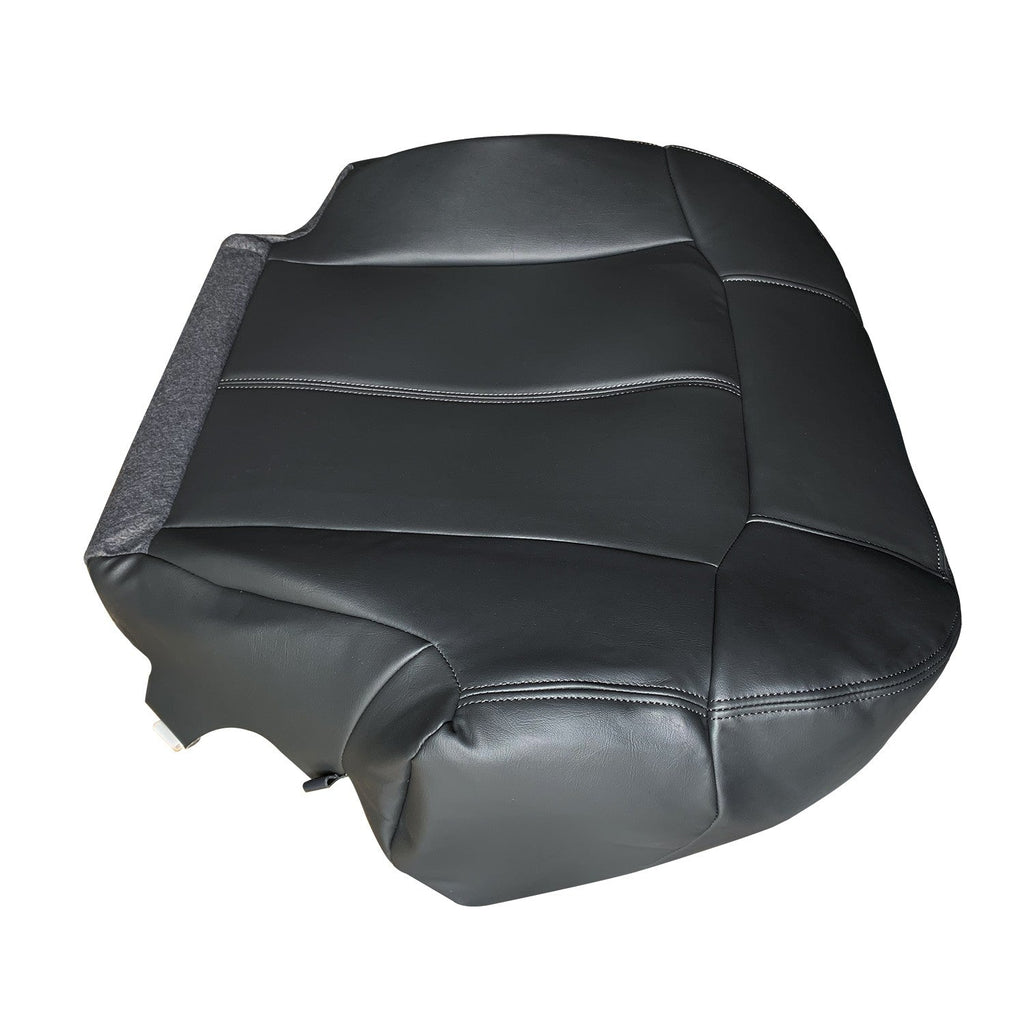 Driver Passenger Leather Seat Cover Black for GMC Sierra Silverado 1999 2002
