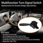Turn Signal Headlight Dimmer Switch for Jeep Patriot Wrangler Dodge Nitro