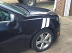 3 Inch Dual Fender Stripe Hash Mark Decal Graphic Kit For Chevy Cruze