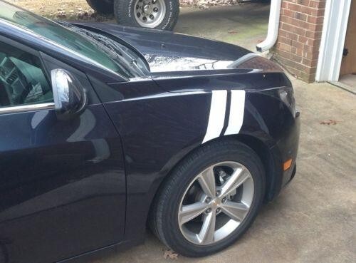 3 Inch Dual Fender Stripe Hash Mark Decal Graphic Kit For Chevy Cruze