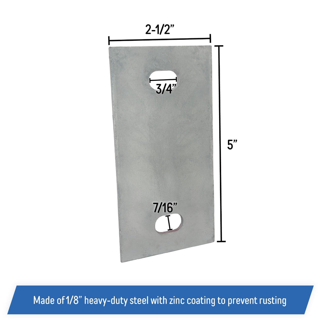 Stationary Dock Washer Plate 5 X 2 1 2 Heavy Duty Galvanized Steel 1 Piece