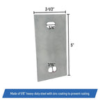 Stationary Dock Washer Plate 5 X 2 1 2 Heavy Duty Galvanized Steel 1 Piece