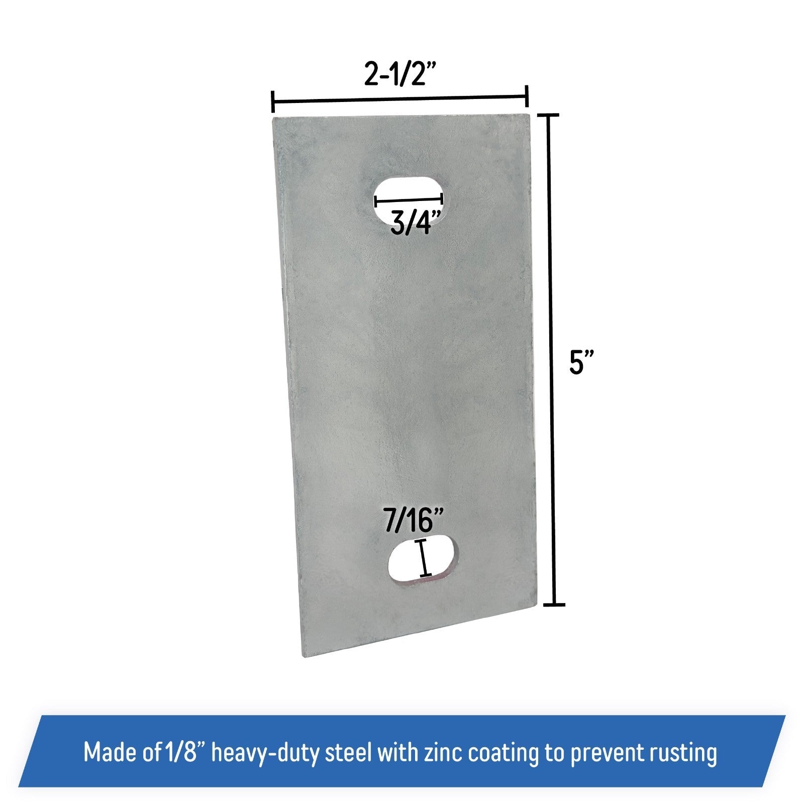 Stationary Dock Washer Plate 5 X 2 1 2 Heavy Duty Galvanized Steel 1 Piece