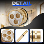 RP71718 3 Function Non Shared Diverter Cartridge Kit for R11000 R22000 Brass