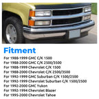 Front Bumper Kit Deflector For 1988 2000 Chevy GMC C K 1500 2500 3500 Yukon