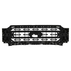 Matte Black Front Bumper Upper Grill Grille For 2021 2022 2023 Ford F-150 XLT