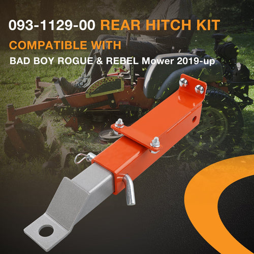 093 1129 00 2 Inch Rear Hitch for Bad Boy Rebels Rogue 2019 Plus Heavy Duty