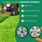 4903240002 12 Inch Rear Mower Wheels For Craftsman Poulan Husqvarna TroyBilt