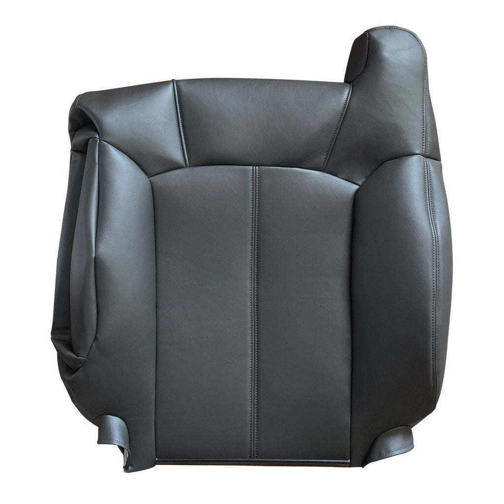 Driver Passenger Leather Seat Cover Black for GMC Sierra Silverado 1999 2002
