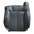 Driver Passenger Leather Seat Cover Black for GMC Sierra Silverado 1999 2002