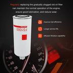 FS1000 Fuel Filter Water Separator for Fleetguard Cummins 3329289 2568753 2X