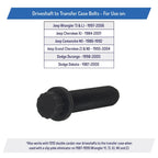 Front Driveshaft to Transfer Case Bolts for Jeep Wrangler Cherokee Grand Dodge