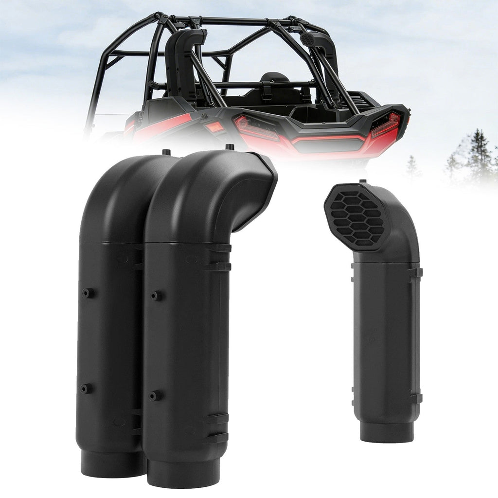 Snorkel Riser Kit for 2016-2021 Polaris RZR Turbo 4 S 4 XP 4 Painted Black