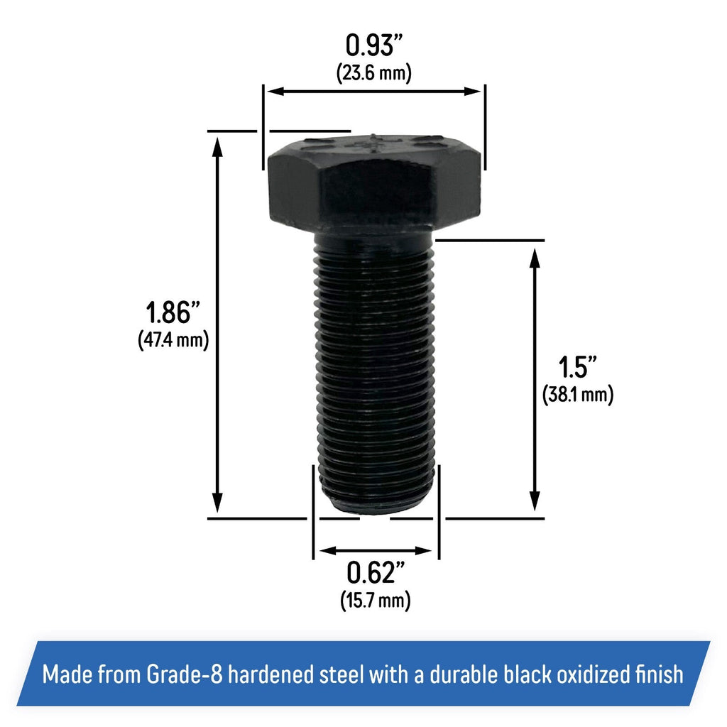 Blade Bolt 5 8 18 x 1 1 2 for Bad Boy Mower ZT CZT MZ Outlaw 018 6020 00 2 Count