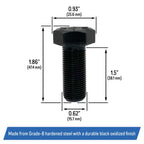 Blade Bolt 5 8 18 x 1 1 2 for Bad Boy Mower ZT CZT MZ Outlaw 018 6020 00 2 Count