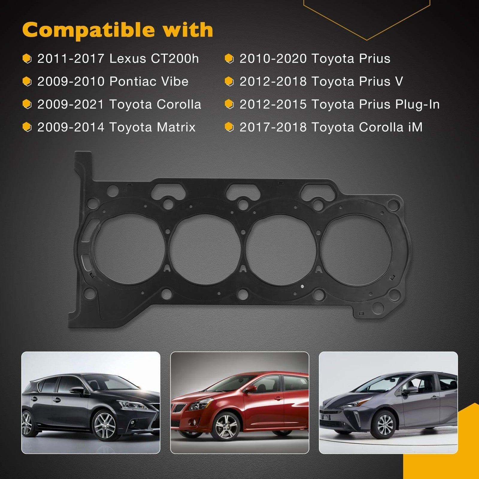 HS26515PT 1.8L Engine Head Gasket for Toyota Corolla Matrix Prius Lexus CT200h