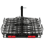 Folding Rear Basket Accessory for Most Mobility Scooters Sturdy Steel Black