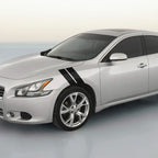 4 Inch Dual Fender Stripe Hash Mark Decal Graphic Kit for Nissan Maxima