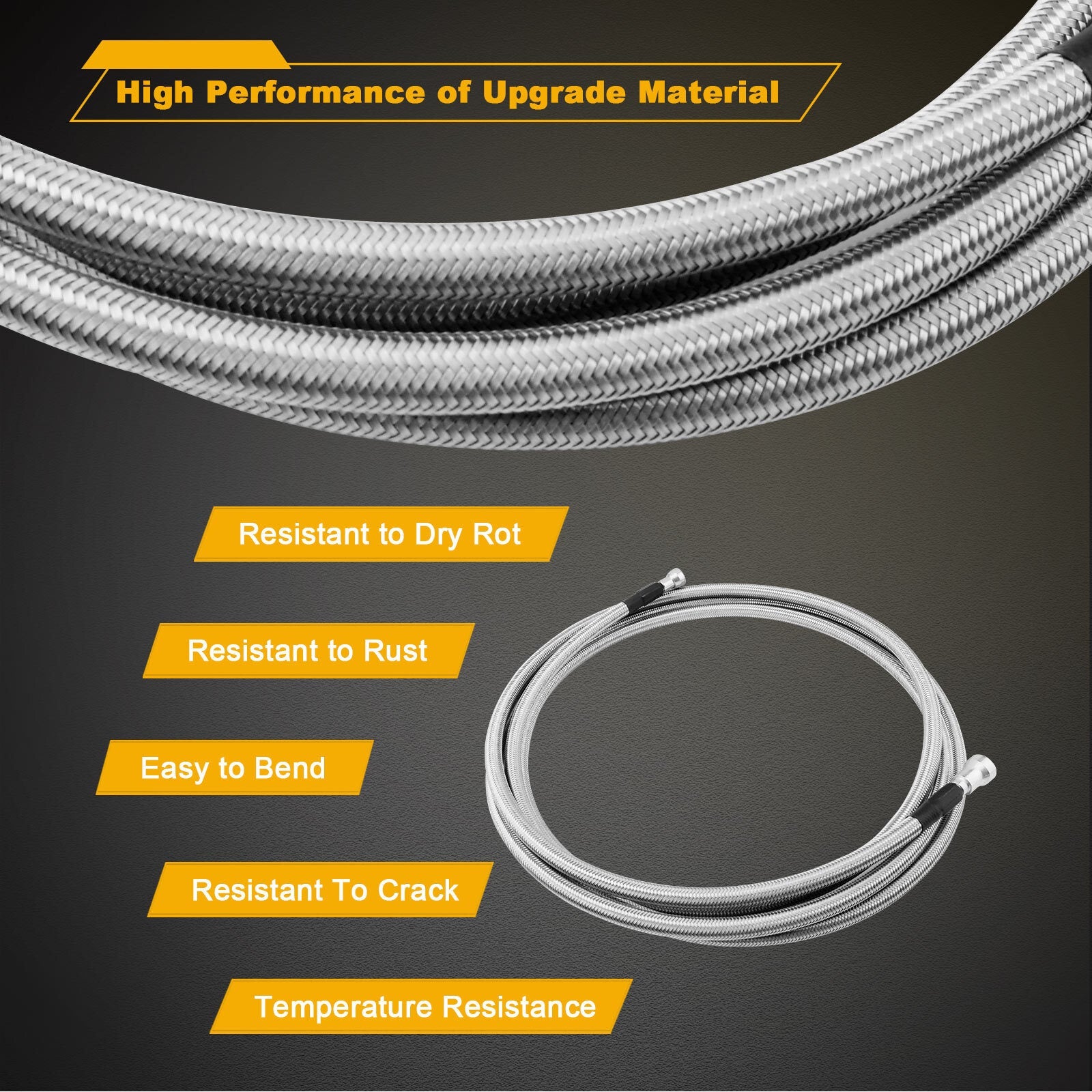 QFF0015SS Fuel Gas Line Kit Complete Repair Lines For Chevy 05 10 Cobalt HHR G5