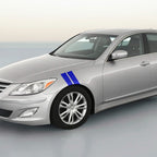 4 Inch Dual Fender Stripe Hash Mark Stripe Decal for Hyundai Genesis Coupe