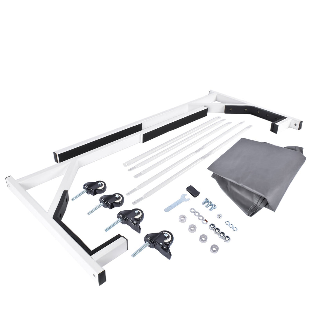White HARDTOP STORAGE CART with COVER Hard Top for Chevrolet Corvette Mercedes