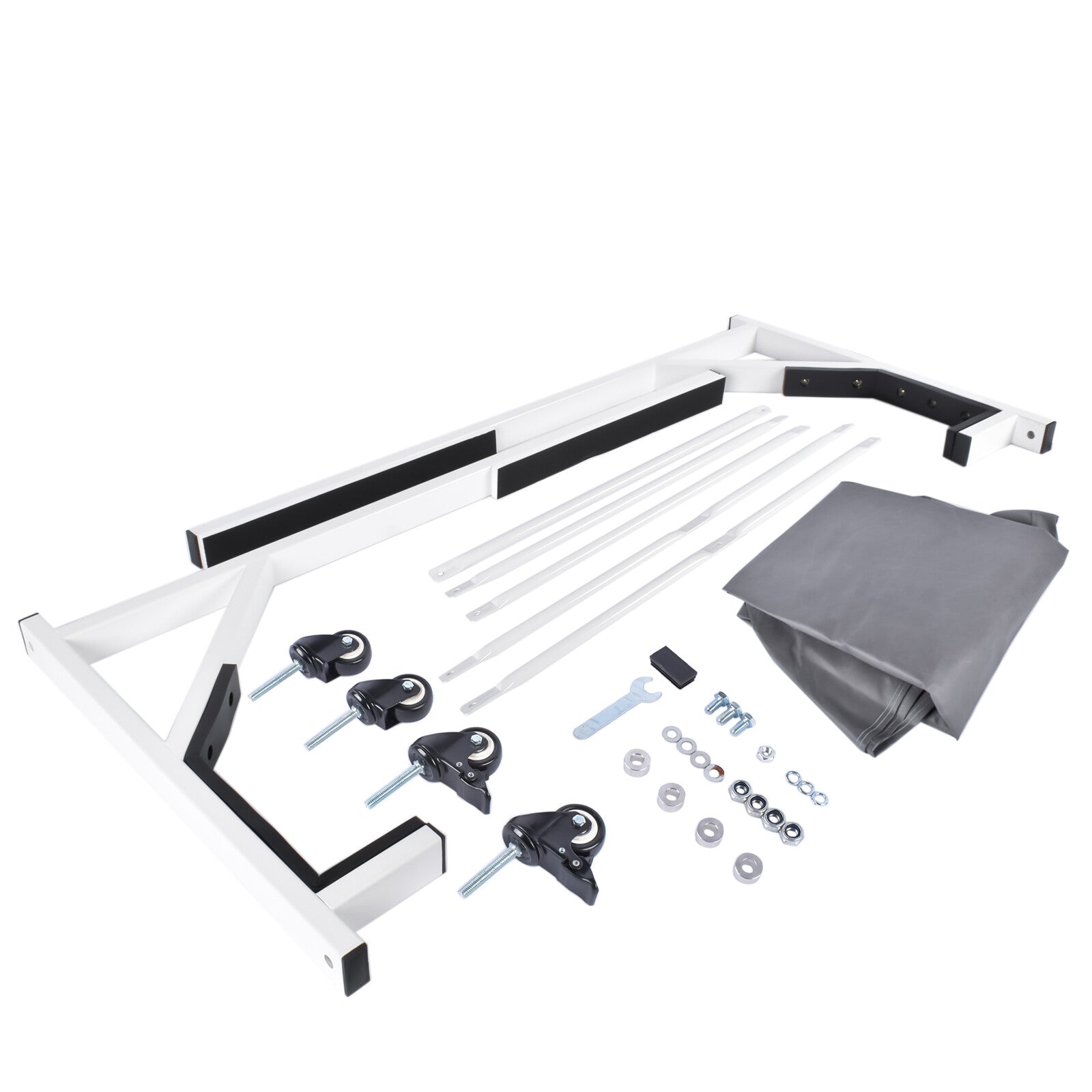 White HARDTOP STORAGE CART with COVER Hard Top for Chevrolet Corvette Mercedes