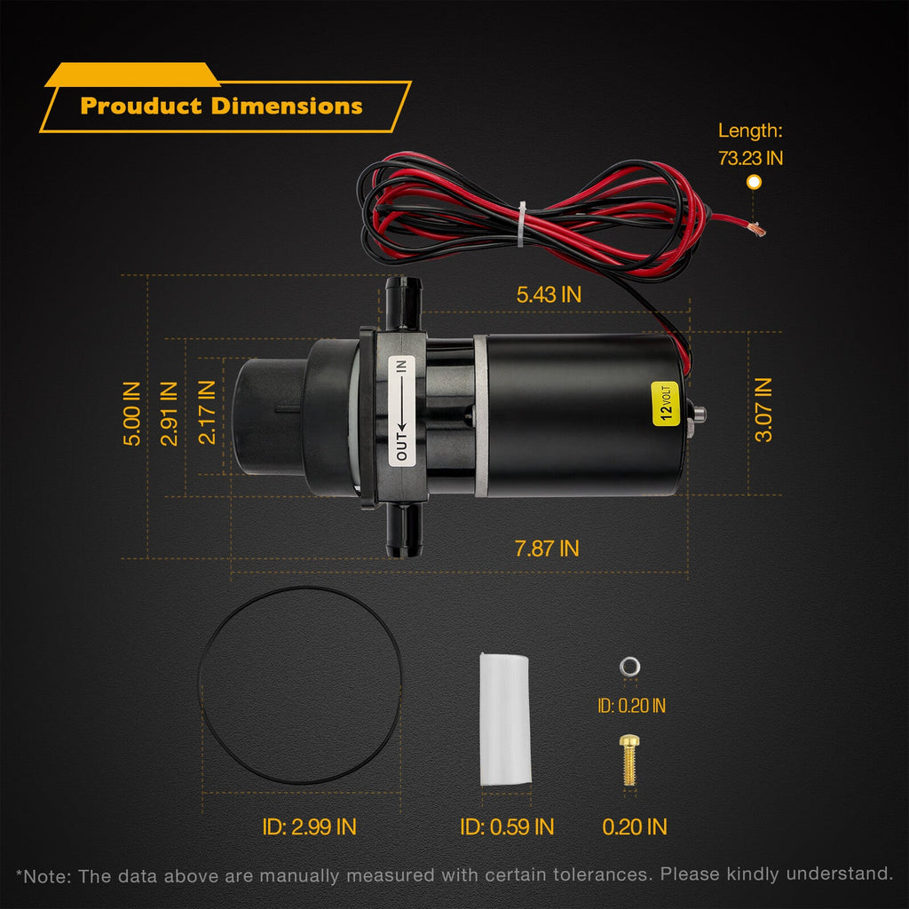 37041 0010 Marine Toilet Macerator Pump Motor Set for Jabsco 37010 Series 12V