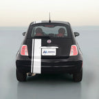 6 Inch Offset Vinyl Rally Stripes Racing Stripe Bonus Install Kit for Fiat 500