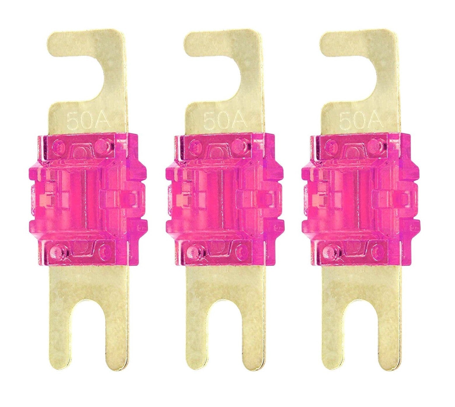 Mini ANL Fuse 50 Amp 50A 32V AFS Fuses for Auto Marine Stereo Audio Video 3 Pack