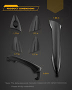 Exterior Door Handles with Lock Cylinder for Hyundai Elantra 2011 2016 4 Piece