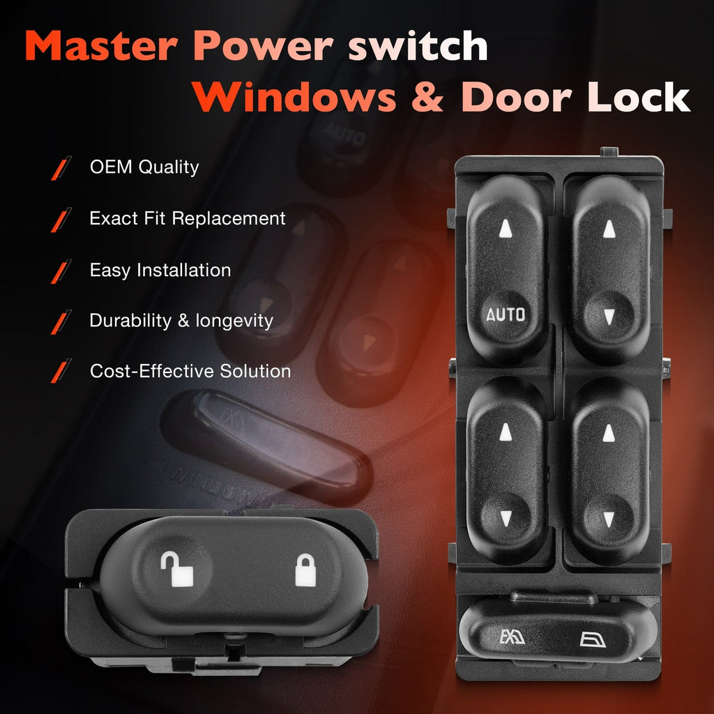 Master Power Window Door Lock Switch for Ford 2002 2005 F250 Excursion Explorer