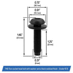 M8 Torx Screw Bolts For Jeep Wrangler JK 07 18 Pillar Hardtop Doors Frame 4