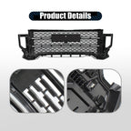 For GMC Sierra 2500 HD 3500 HD 2020-2023 Front Bumper Grille W/Camera Hole