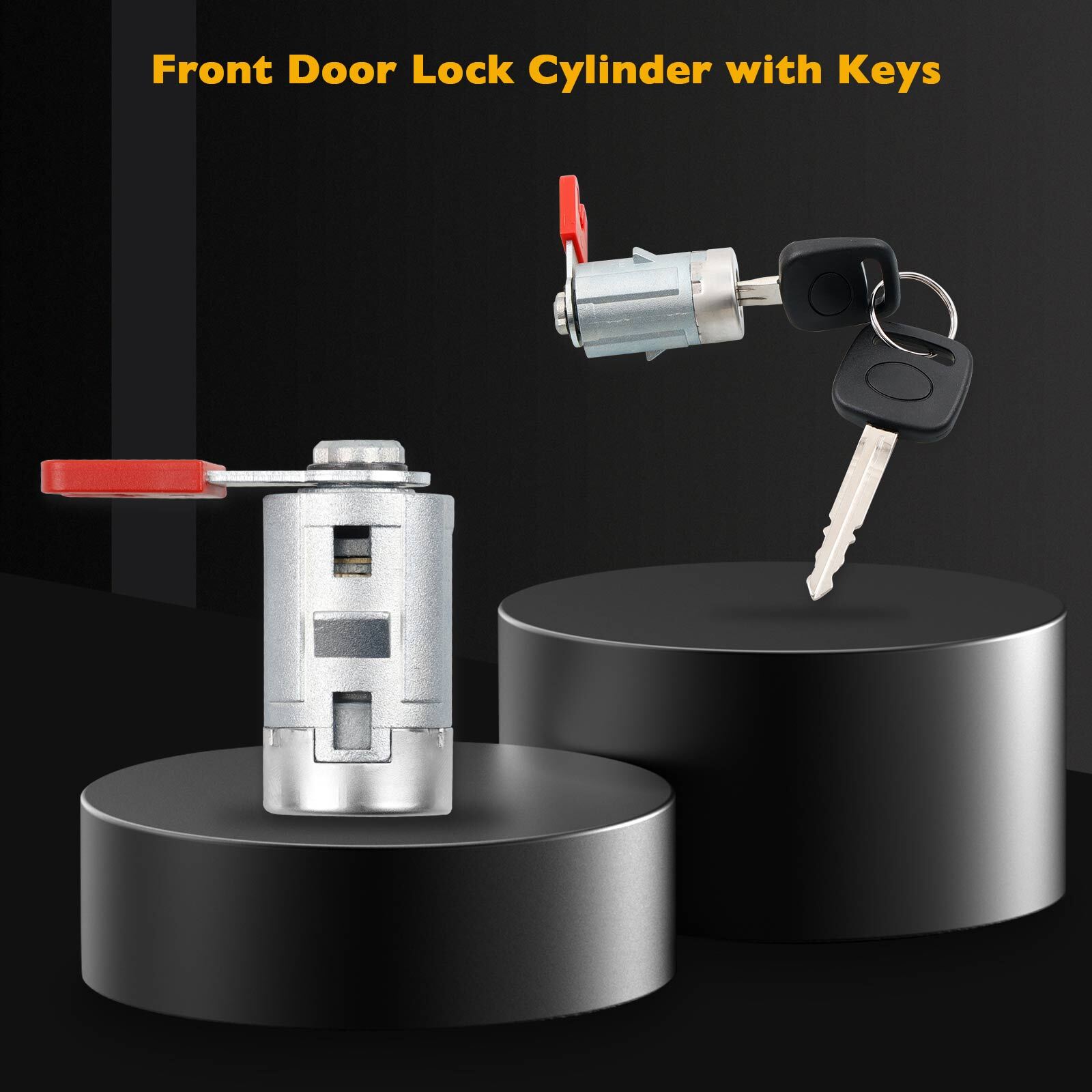 Exterior Door Handle Driver Side w/ Lock Cylinder for Chevy GMC Cadillac 07 13